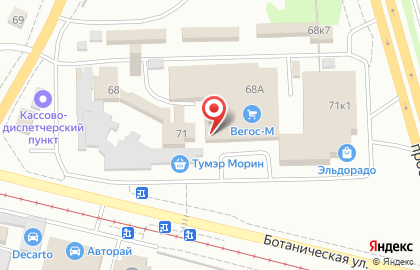 Торгово-сервисный центр Chernil-service в Железнодорожном районе на карте