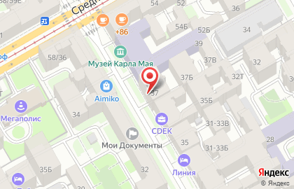 Кофейня Roni`s Donuts в Василеостровском районе на карте