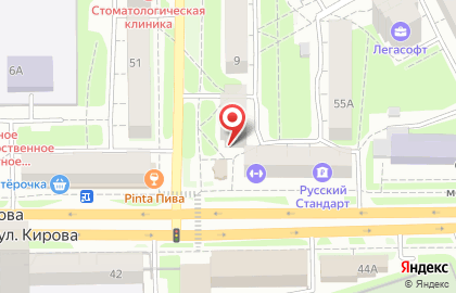 Продуктовый магазин Любимые продукты на улице Кирова на карте