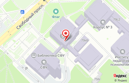 Студенческая организация Штаб студенческих отрядов СФУ, Сибирского федерального университета на карте