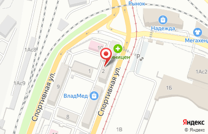 Сеть магазинов Глобус на Спортивной улице на карте