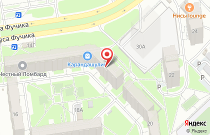Салон красоты Для Тебя на улице Юлиуса Фучика на карте
