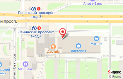 Букмекерская контора БалтБет на Ленинском проспекте на карте
