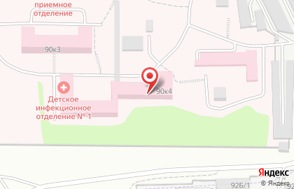 Иркутская областная инфекционная клиническая больница на улице Маршала Конева на карте