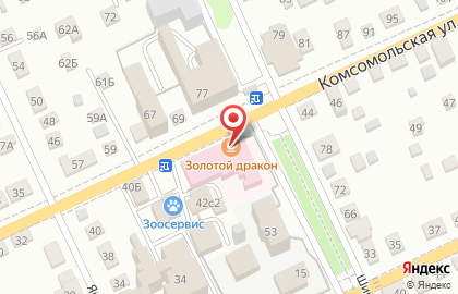 Кафе Золотой дракон в Железнодорожном районе на карте
