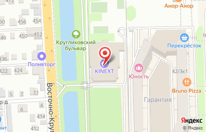 Спортивный клуб Kinext на улице Восточно-Кругликовская на карте