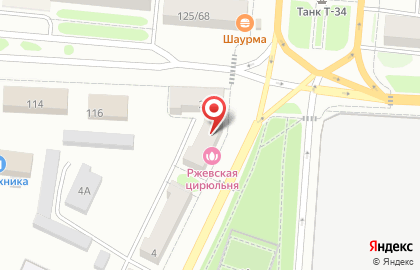 Ржевская цирюльня на карте