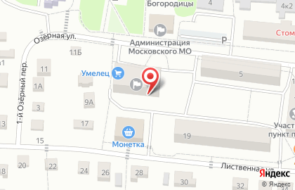 Массажный кабинет на Озёрной улице на карте