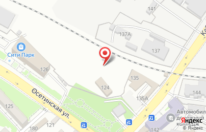Грузовой двор на Осетинской улице на карте