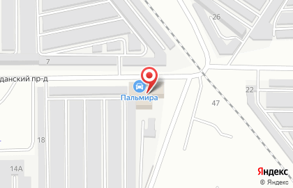 СТО Пальмира в Черновском районе на карте