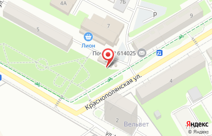 Автоматизированный киоск по продаже артезианской воды Каскад на Краснополянской улице на карте