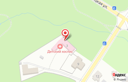 Детский хоспис в Санкт-Петербурге на карте