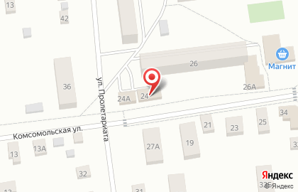 Магазин у дома Бристоль на Комсомольской на карте