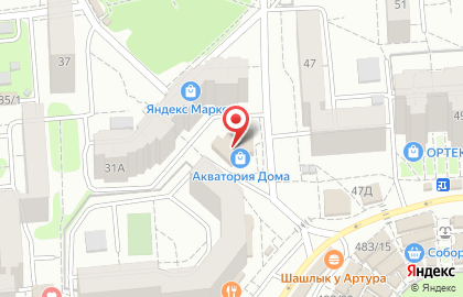Магазин Акваритет на улице Владимира Невского на карте