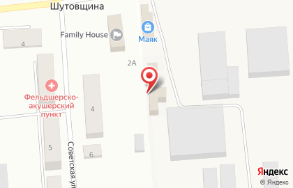 Продуктовый магазин Шутовщина на карте