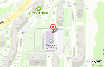 Детский сад №17 во Владимире на карте