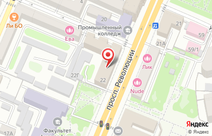 Областной молодежный центр, ГУ на карте