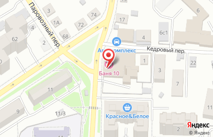 Баня №10 в Томске на карте
