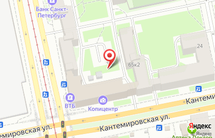 Компьютерная помощь на Кантемировской улице на карте