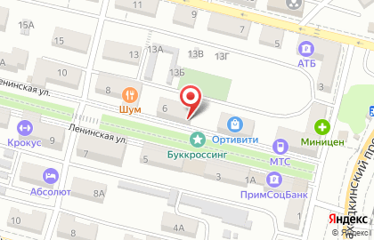 Магазин бижутерии Бижу на Ленинской улице на карте