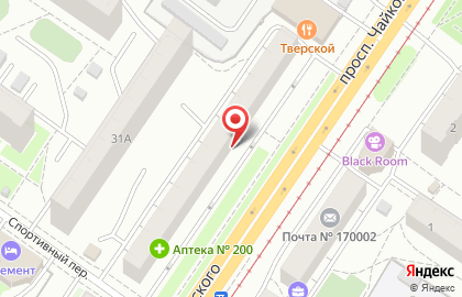 Свадебный салон От Елены на проспекте Чайковского на карте