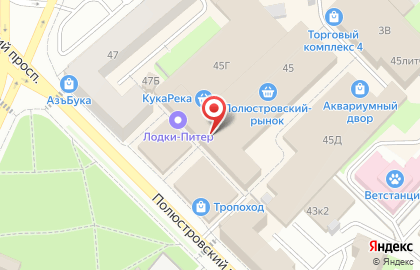Магазин натуральных продуктов Дары Армении на Полюстровском проспекте на карте