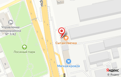Столовая Сытая овечка в Железнодорожном районе на карте