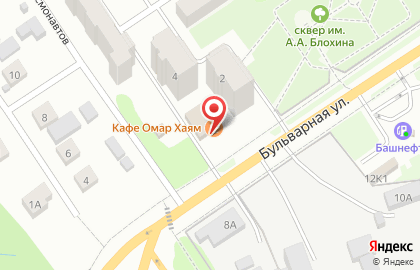 Магазин автозапчастей Автолайф на Бульварной улице на карте