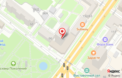 Магазин Суши Сет на проспекте Ленина в Подольске на карте