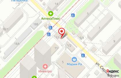 Киоск по продаже хлебобулочных изделий на Оловозаводской улице на карте