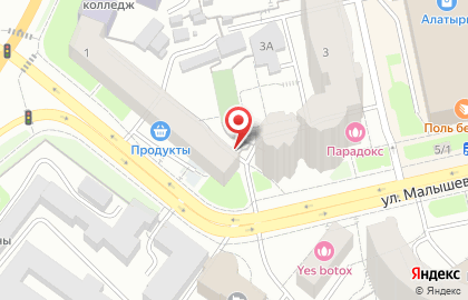 Адвокатский кабинет Тарасовой А.И. в Верх-Исетском районе на карте