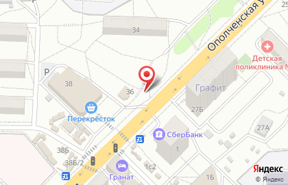 Билборды (6х3 м) от РГ Дрим на Ополченской улице на карте
