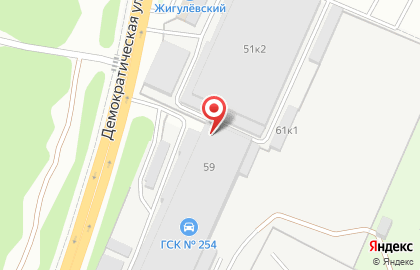 Гаражный кооператив №254 на карте