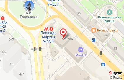 Магазин часов FW nsk на площади Карла Маркса на карте