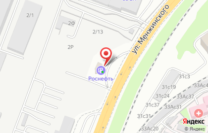 Роснефть на улице Менжинского на карте