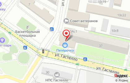 Супермаркет Пятёрочка в Москве на карте