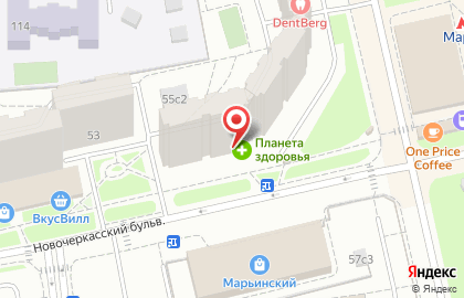 Суши-бар СушиСтор на Новочеркасском бульваре на карте