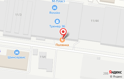 Столовая Полянка в Коминтерновском районе на карте