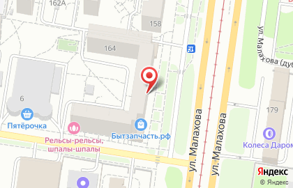 Строительная компания Забор Мастер на улице Малахова на карте