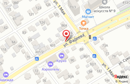 Автомойка на ул. Фадеева, 325 на карте