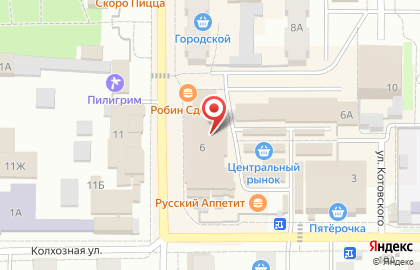 Магазин текстиля в Тамбове на карте