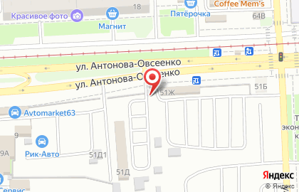 Автосалон Автомир на улице Антонова-Овсеенко на карте