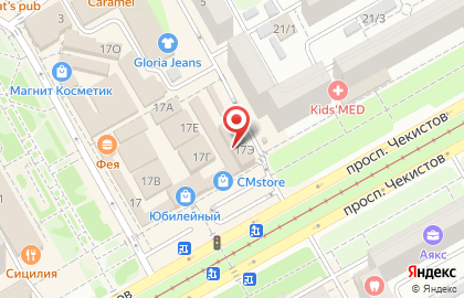 Ресторан быстрого питания KFC на проспекте Чекистов, 17э на карте