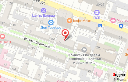 Студия эстетики тела NUDE reform в Октябрьском районе на карте