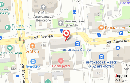 Транспортно-экспедиционное предприятие Сапсан на Красной улице на карте