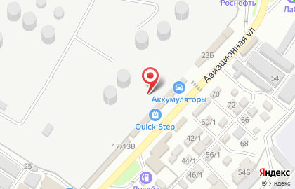 Кафе Рублёвка на Авиационной улице на карте