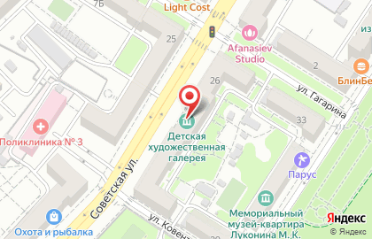 Вернисаж на Советской улице на карте