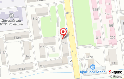 Парус на улице Ленина на карте