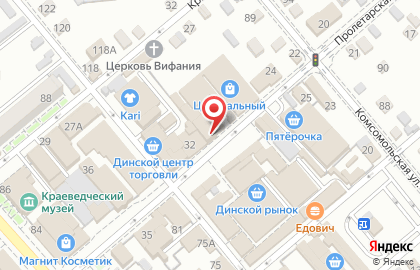 Продовольственный магазин Васюринский МПК на Пролетарской улице на карте