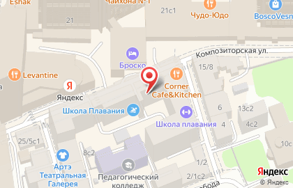 Центр восточной медицины Доктор Чой на Композиторской улице на карте